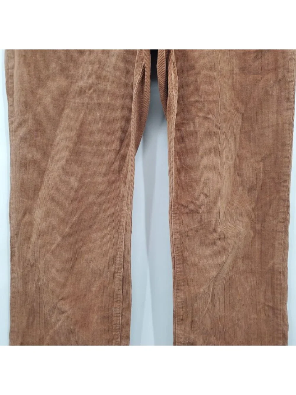 Faherty Regular Fit Textured Corduroy Pants Women Size 27 NWOT Brown High Rise